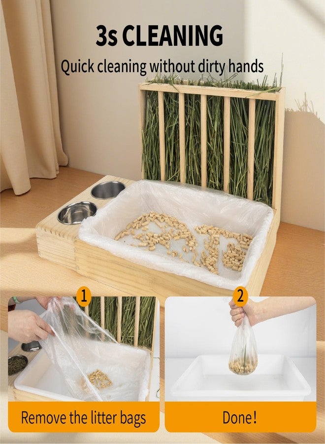 BESNEW Small Animal Bedding & Litter,50 pcs Disposable Rabbit Cage Liner Bags 3s Quick Clean for Bunny Cat Guinea Pig Ferret Chinchilla - Image 3